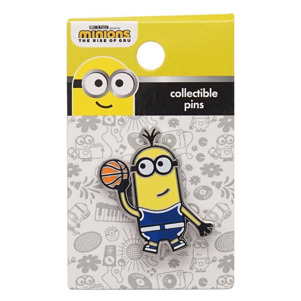 MINIONS: THE RISE OF GRU - KEVIN PLAYING BASKETALL ENAMEL PIN BY MONOGRAM
